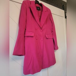 7 For All Mankind Long Blazer/Dress (Pink, Medium)